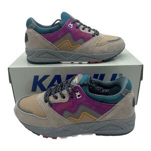 Karhu Aria 95 Running Shoes Mens 6 Womens 7.5 Silver‎ Lining Mulberry F803107